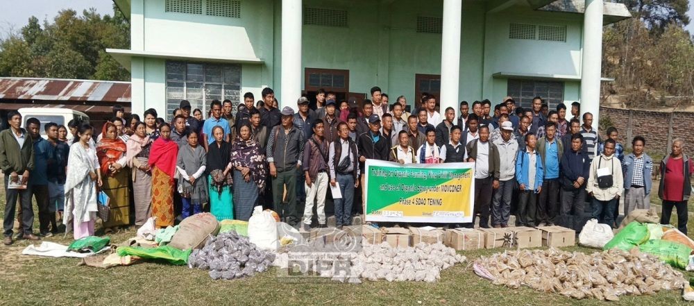 Participants during the training programme held at Tening village, Peren on April 3. (DIPR Photo)